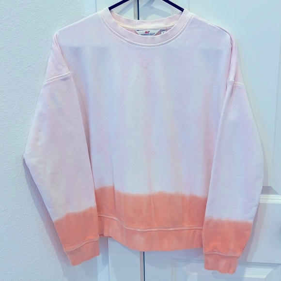 vineyard vines Dip Tie Dye Pink Crewneck - Picture 3 of 3